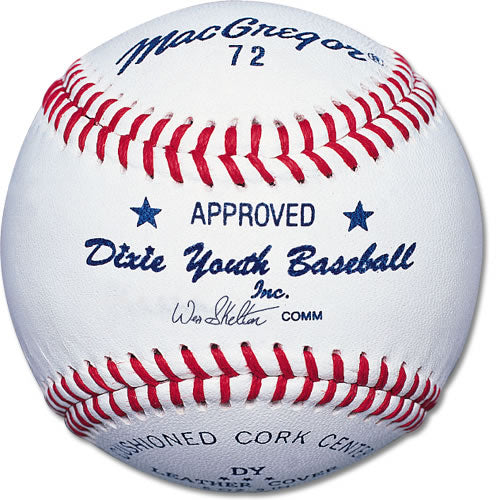 MacGregor #72 Official Dixie Youth Baseballs (Dozen)