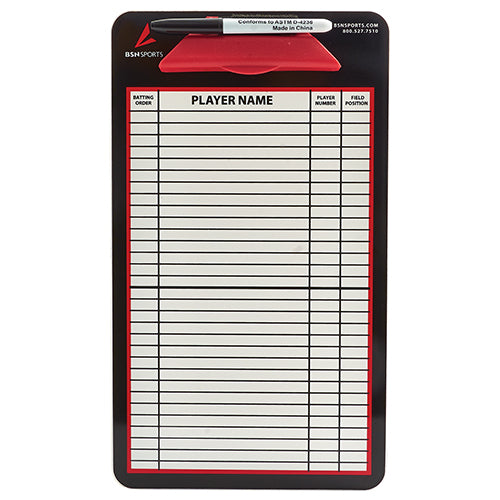 Double Sided Baseball Coach's Board