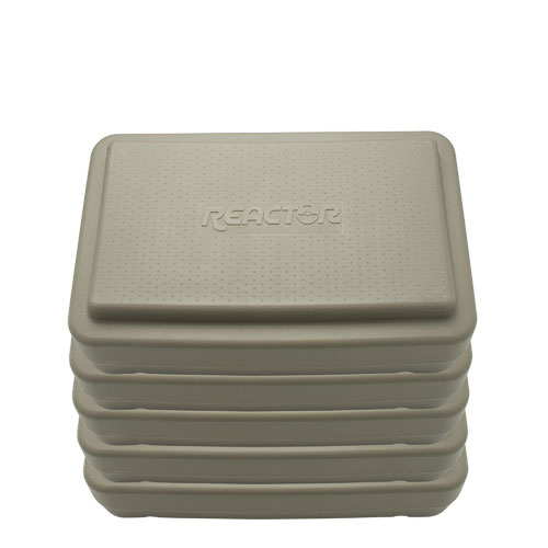 6 in. H Stackable Fitness Step - Gray (Set of 5)