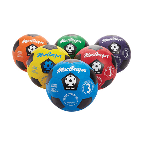Multicolor Soccer Balls - Size 3 - Color My Class (Set of 6)