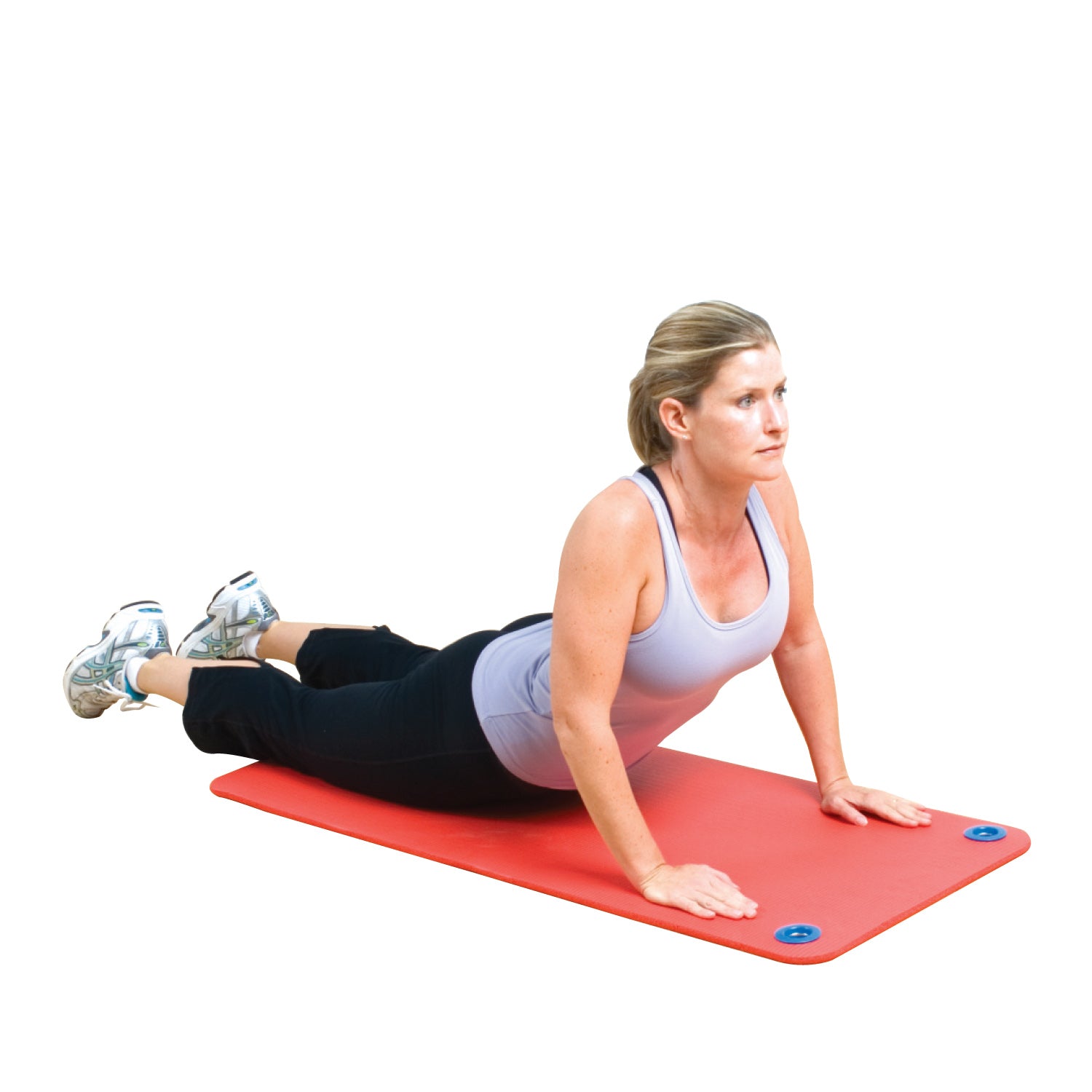 BSN SPORTS Hanging Workout Mat - 72\"L x 24\"W x 5/8\" - Blue