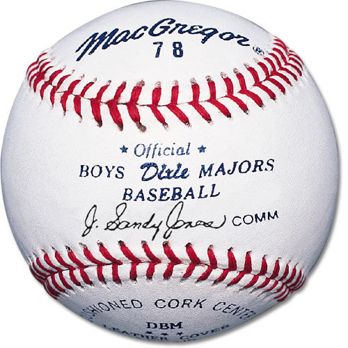 MacGregor 174; #78 Official Dixie Boys; Majors Baseballs